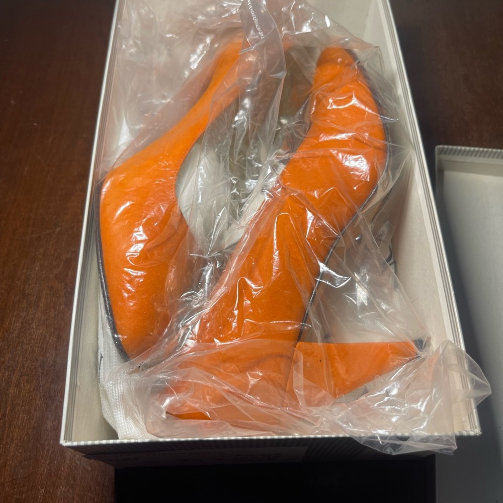 Pink Orange vintage Pancaldi 7.5 High Heels